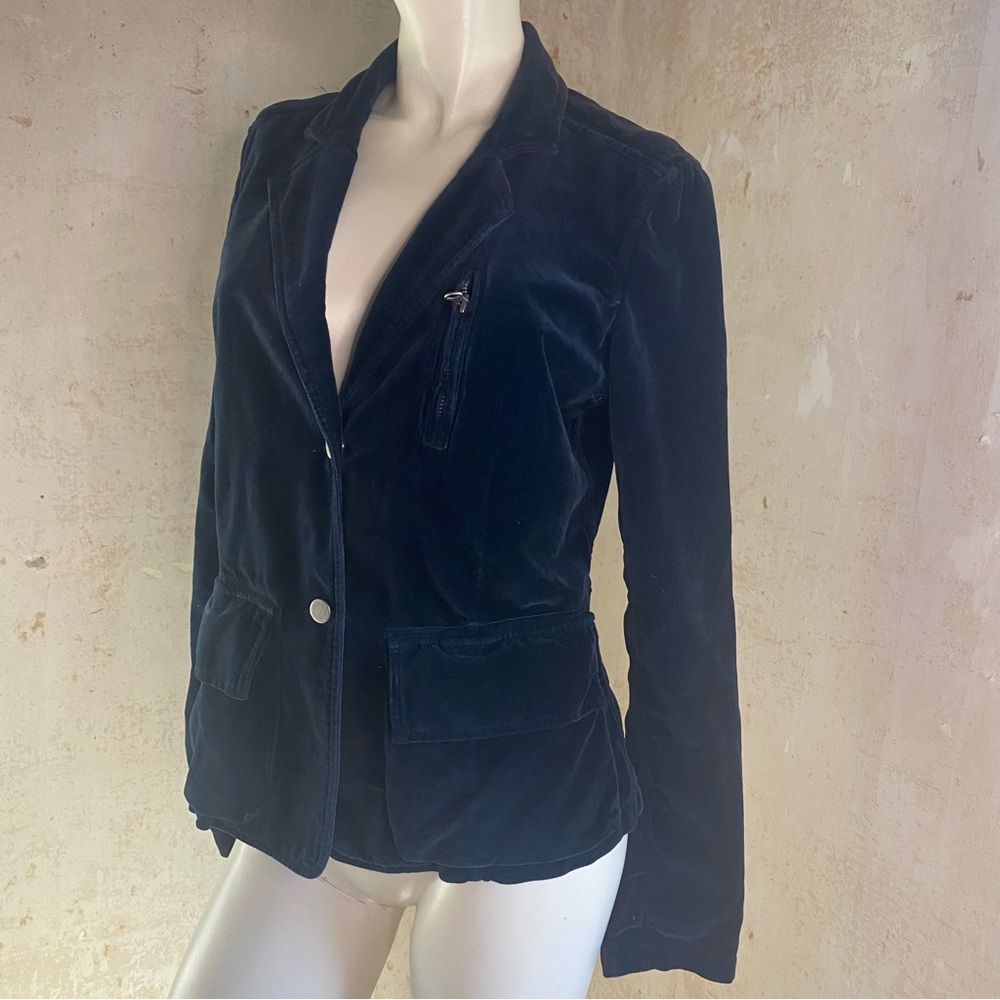 Nili Lotan Women's Velvet Blazer - Deep Blue